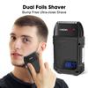 HIENA PRO Professional Foil Shaver for Men, Men's Double Electric Foil ShaversElectric Razor for Men BarberMens Shavers Electric Cordless Rechargeable with LED Display (Black) view 4