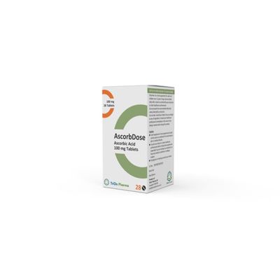 Vitamin C Ascorbic Acid 100mg Tablets, Pack of 28