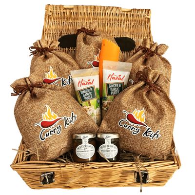 Curry Gift Set Hamper, Indian - Pack of 10 Curry Kits, Curry Gift Set, Spice Mixes (Medium)