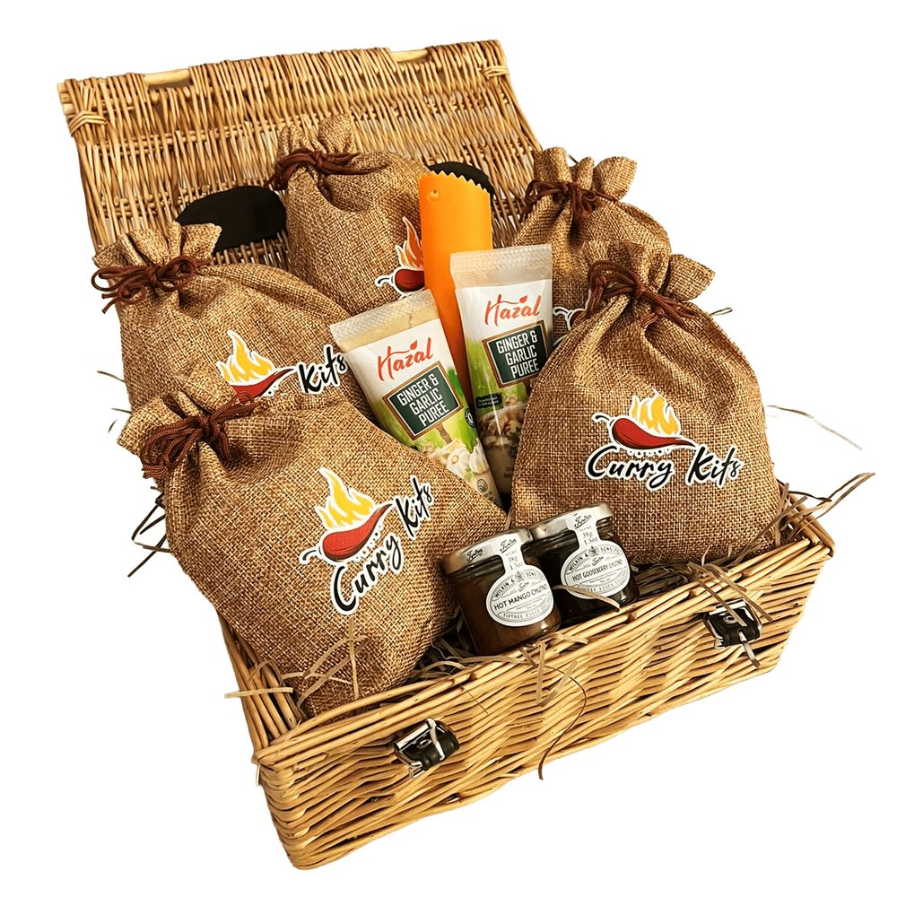 Curry Gift Set Hamper, Indian - Pack of 10 Curry Kits, Curry Gift Set, Spice Mixes (Mixed)