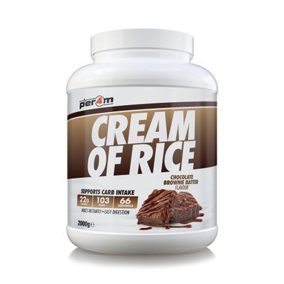 Per4m Protein Cream of Rice | Easy-to-Digest Complex Carbohydrate | Gluten-Free, Plant-Based Smooth Rice Porridge | Ideal Pre- or Post-Workout (2kg (Pack of 1), Chocolate Brownie Batter)