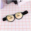 Hoement 2pcs Funny Glasses Eyeshade for Sleeping Spoof Stereoscopic Eye Mask for Trip Home Travel Eye Printing Design Sleeping Eyeshade view 2