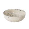 Dried Fruit Tray Living Room Household Snack Placement Tray Double-layer Drained Fruit Basin Fruit Basket Cracked Melon Seeds Firm Fruit Tray/6535(Cream Silver - Double) view 1
