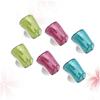 Anneome 6pcs Wall Mounted Toothbrush Cover Suction Cup Protective Caps for Bathroom and Kitchen Random Color view 3
