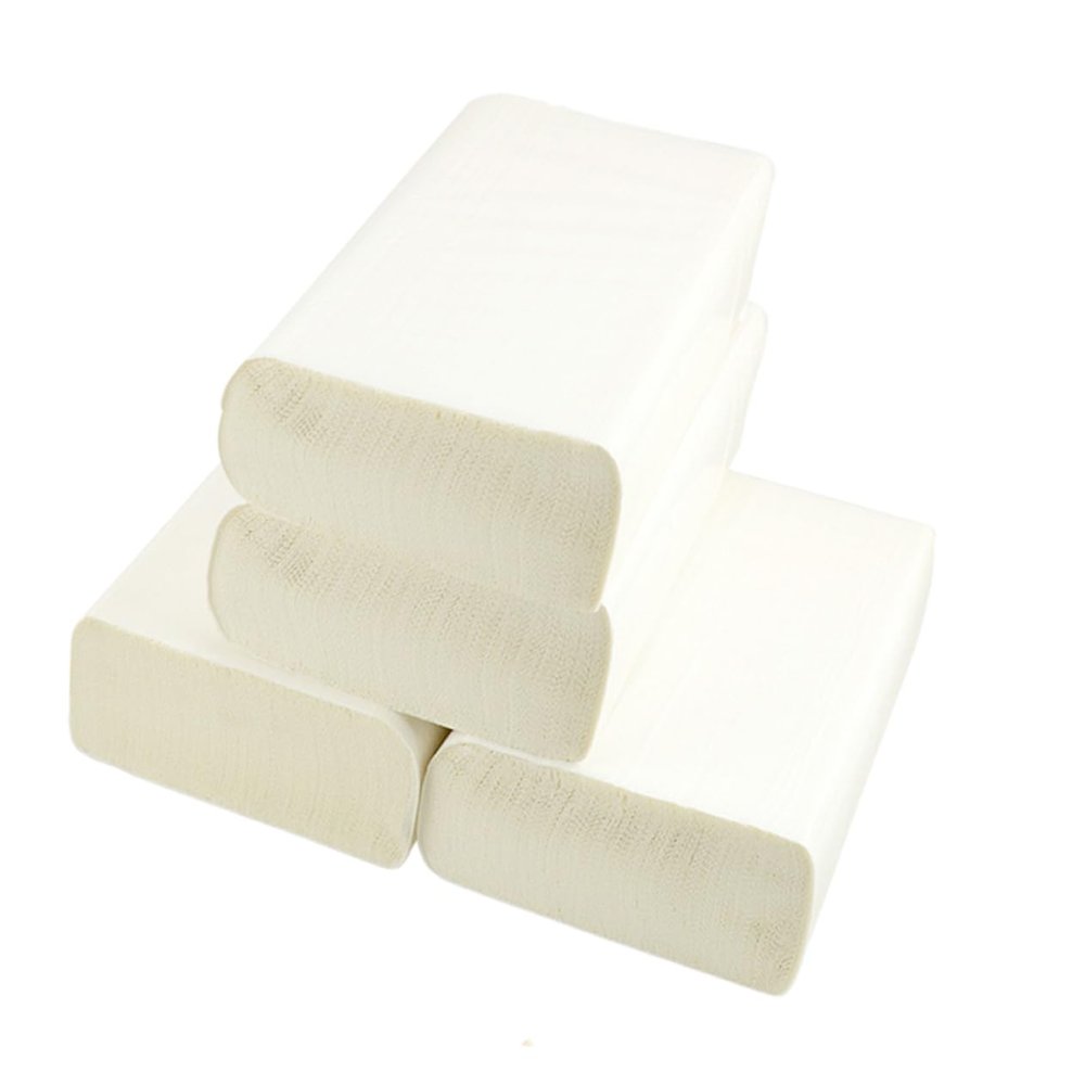 Hoement Soft Sturdy Paper Towels 4 Rolls of Wipe Hands Paper for Kitchen Bathroom Oil Absorbing Irritation for Family