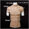 XRSMOU Silicone Muscle Suit, Artificial Fake Chest Muscle High Collar Design,for Men's Role Play Crossdressers view 3