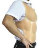 XRSMOU Silicone Fake Chest Muscle Vest, Artificial Simulated Muscle, Fake Chest Silicone,for Men's Role Play Masquerade Costumes view 2