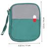 BCOATH Small Portable Medicine Bag Travel Emergency Kit Green Household Nursing Pouch Lightweight Medical Organizer for Hiking and Home view 2