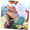 BCOATH Small Portable Medicine Bag Travel Emergency Kit Green Household Nursing Pouch Lightweight Medical Organizer for Hiking and Home view 3