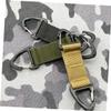 Anneome Mask Hanging Hooks and Ear Rear Buckles for Masks 3pcs Set, Anti-Slip Nylon Strap Extenders in Black Green Khaki, Backpack Buckle Compatible for Outdoor and Daily Use view 3
