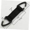 Anneome Mask Hanging Hooks and Ear Rear Buckles for Masks 3pcs Set, Anti-Slip Nylon Strap Extenders in Black Green Khaki, Backpack Buckle Compatible for Outdoor and Daily Use view 4
