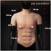 XRSMOU Silicone Fake Chest Vest, Artificial Simulation Muscle Vest,Chest Fake Chest Muscle for Masquerade Costumes view 4