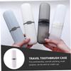 BCOATH Toothbrush and Toothpaste Case 4Pcs Portable Travel Storage Box for Business Trips with Easy Clean Design Lightweight Sturdy Plastic view 3