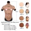 XRSMOU Silicone Muscle Suit, Male Chest Simulation Skin, Realistic Half-body Male Chest Muscles, Men's Cross-dressing, Role-playing view 2