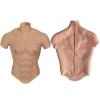 XRSMOU Silicone Muscle Suit, Male Chest Simulation Skin, Realistic Half-body Male Chest Muscles, Men's Cross-dressing, Role-playing view 4