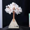 Erliway Clear Quartz Crystal Tree, 3.54-3.94" Crystal Trees of Life with Pyramid Base, Natural Gemstone Bonsai Tree for Women,Healing Crystals Money Trees for Housewarming Energy Wealth Office Decor view 2
