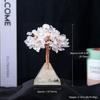 Erliway Clear Quartz Crystal Tree, 3.54-3.94" Crystal Trees of Life with Pyramid Base, Natural Gemstone Bonsai Tree for Women,Healing Crystals Money Trees for Housewarming Energy Wealth Office Decor view 4