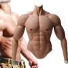 XRSMOU Realistic Silicone Muscles, Chest Muscle Suit, Half-body Male Chest Fake Muscles, Abdomen Simulation Skin,for Halloween Role Play view 1