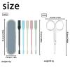 AYNKH Nose Hair Trimmer, 6 Pcs 2-in-1 Nostril Hair Remover Tool, Upgraded Double Sided 360 Rotating Manual Nose Hair Trimmer view 2