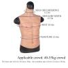 XRSMOU Silicone Muscle Chest, Realistic Male Vest, Fake Muscles for Male Chest, Simulated Skin for Abdomen, for Role Play Makeup Halloween Props view 3