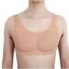 XRSMOU Silicone Fake Chest Vest, Realistic Silicone Fake Chest Muscles, Artificial Simulation Chest,for Men's Role Play Masquerade Costumes view 1