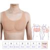 XRSMOU Silicone Fake Chest Vest, Realistic Silicone Fake Chest Muscles, Artificial Simulation Chest,for Men's Role Play Masquerade Costumes view 4