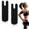 Qkhcable 2Pcs Black Upper Arm Sleeve Compression Bicep Tendonitis Brace Comfortable Adjustable Elbow Support Wrap for Men Women Relief Muscle Strains Pain Inflammation Arthritis Injury Recovery view 1