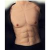 XRSMOU Silicone Fake Chest Muscle Vest, Artificial Simulation Muscle, for Men's Role-playing Masquerade Costumes view 2