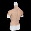 XRSMOU Silicone Fake Chest Muscle Vest, Artificial Simulation Muscle, for Men's Role-playing Masquerade Costumes view 4
