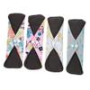 Anneome 4pcs Reusable Menstrual Pads Bamboo Sanitary Napkins for Heavy Flow Organic Washable Comfortable view 1