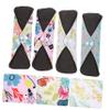 Anneome 4pcs Reusable Menstrual Pads Bamboo Sanitary Napkins for Heavy Flow Organic Washable Comfortable view 4