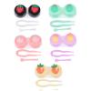 KOMBIUDA 5pcs Travel Contacts Lenses Box Creative Contacts Lens Case Pp Material Compact Design view 1