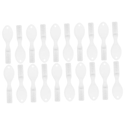 Healvian 20pcs Mini Prison Toothbrushes Soft Short Handle Anti-self- Finger Guard Oral Cleaning Brushes Portable Travel Household Use