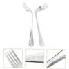 Healvian 2pcs Curved Forks for Disabled Adults Easy Use Angled Forks as Food Feeding Aids for Elderly Patients Practical Tableware view 2