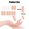 Dinghaole 12 Pcs Silicone Finger Protectors, Finger Protector Support, Breathable Finger Sleeves Finger Bandages, for Finger Cracking, Finger Callus, Finger Arthritis, Hand Eczema Protection view 2