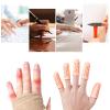 Dinghaole 12 Pcs Silicone Finger Protectors, Finger Protector Support, Breathable Finger Sleeves Finger Bandages, for Finger Cracking, Finger Callus, Finger Arthritis, Hand Eczema Protection view 4