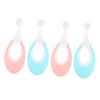 SEWOART Baby Toothbrush 4pcs Soft Bristle Toddler Tooth Brush for Infant Training Gum Care with Pink and Blue Colors Suitable for Newborn Oral Hygiene view 1