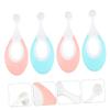 SEWOART Baby Toothbrush 4pcs Soft Bristle Toddler Tooth Brush for Infant Training Gum Care with Pink and Blue Colors Suitable for Newborn Oral Hygiene view 2
