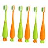 Mikinona 6pcs Soft Boys and Girls Toothbrush Carrot Shaped Manual Toothbrush for Boy Girl view 1