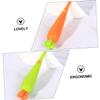 Mikinona 6pcs Soft Boys and Girls Toothbrush Carrot Shaped Manual Toothbrush for Boy Girl view 2