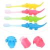 SEWOART 8pcs Cartoon Boy Girl Toothbrushes Supple Bristle for Boys and Girls Oral Care for Home Use view 3