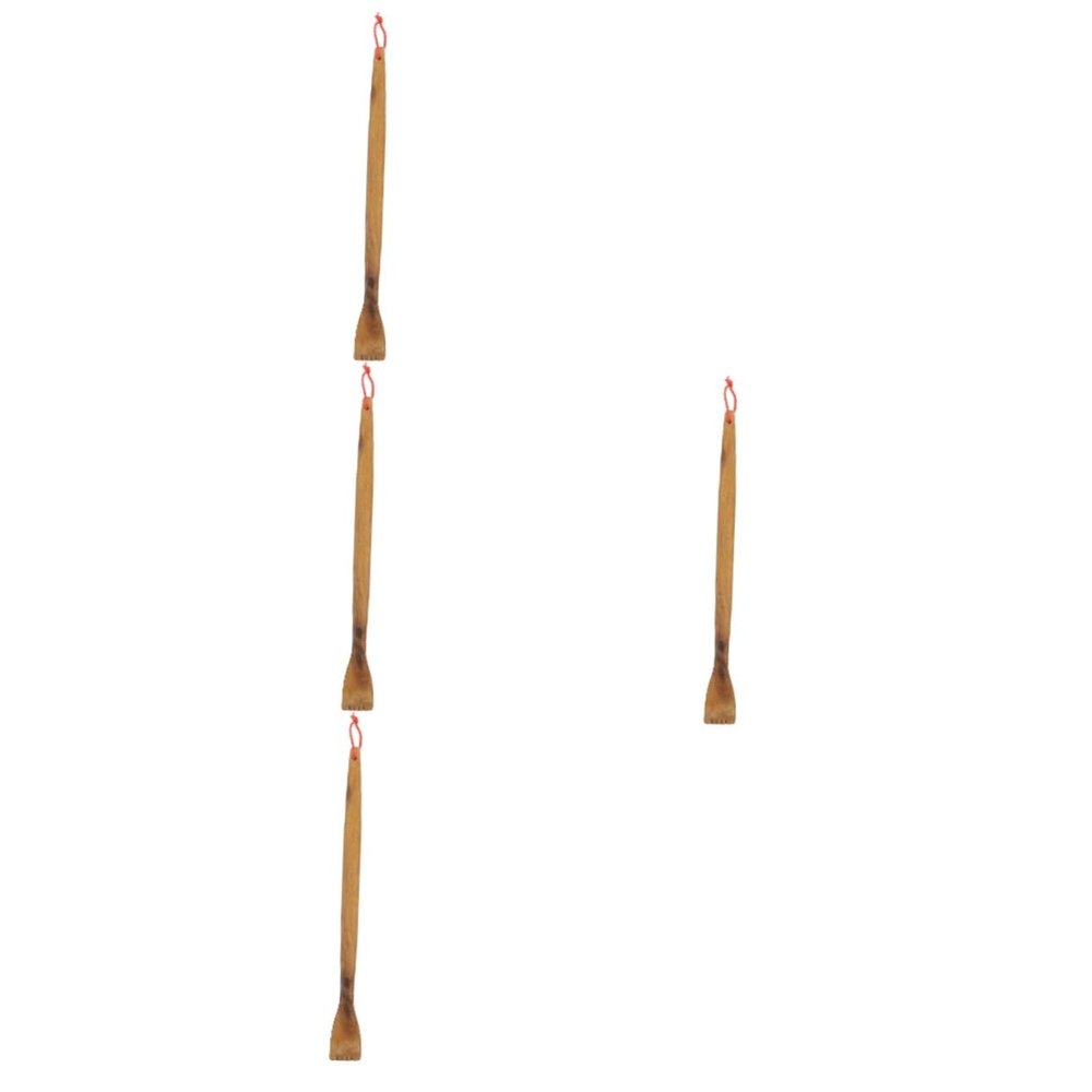 Healvian 4pcs Wooden Back Scratchers Handheld Body Scratching Back Scraper for Home Shoulder Relief Unisex Design for Men and Women