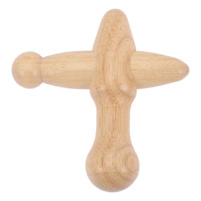 BCOATH Wooden Massage Stick Pressure Point Tool, Round Acupressure Rod for Back and Shoulder, Easy to Carry, Household Use