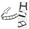 Hoement Bed Ladder Rope Pull up Strap for Elderly Wake up Aid with Five Cushioned Handles Adjustable Black Oxford Cloth view 2