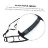 Hoement Bed Ladder Rope Pull up Strap for Elderly Wake up Aid with Five Cushioned Handles Adjustable Black Oxford Cloth view 3