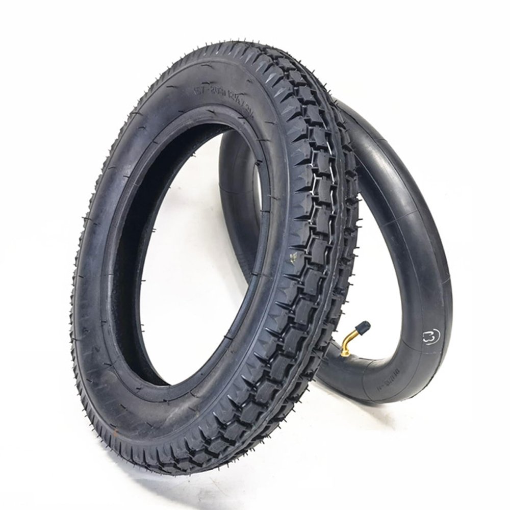 12inch 12x2 57-203 Thickened and wear-resistant anti-skid tyre pneumatic inner and outer tyres, for Replacement of Electric Wheelchair Tyre