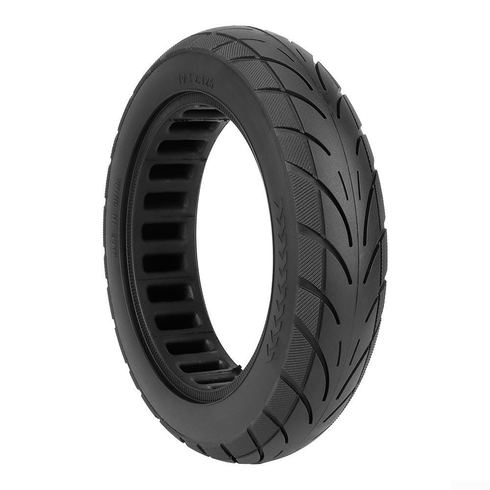 10Inch 10 * 2.125 Solid Tire, Compatible With For F20 F25 F30 F40 Electric Scooter 10X2.125, 23.6 * 5.2cm, Black