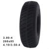 10 Inch 4.10/3.50-4 Trolley Mobility Scooter Tyre 260X85 Solid Tire 3.00-4, For Wheelbarrow Sack Truck Hand Trolley Cart, Black view 4