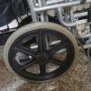 24 Inch Manual Wheelchair Rear Wheel Accessories Polyurethane Solid Tire Black and Gray One Pair(Black) view 4