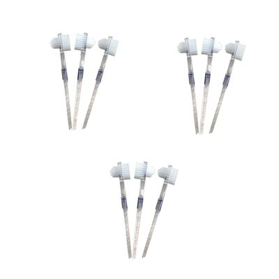 Healvian 3pcs Denture Brush False Teeth Cleaning Tool Double-Sided Toothbrush Brush Head for Fresher Breath
